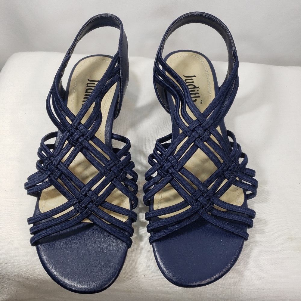 Blue Women's Crisscross Sandals